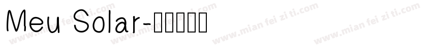 Meu Solar字体转换